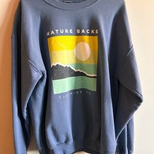 Blue Nature Backs Sweatshirt